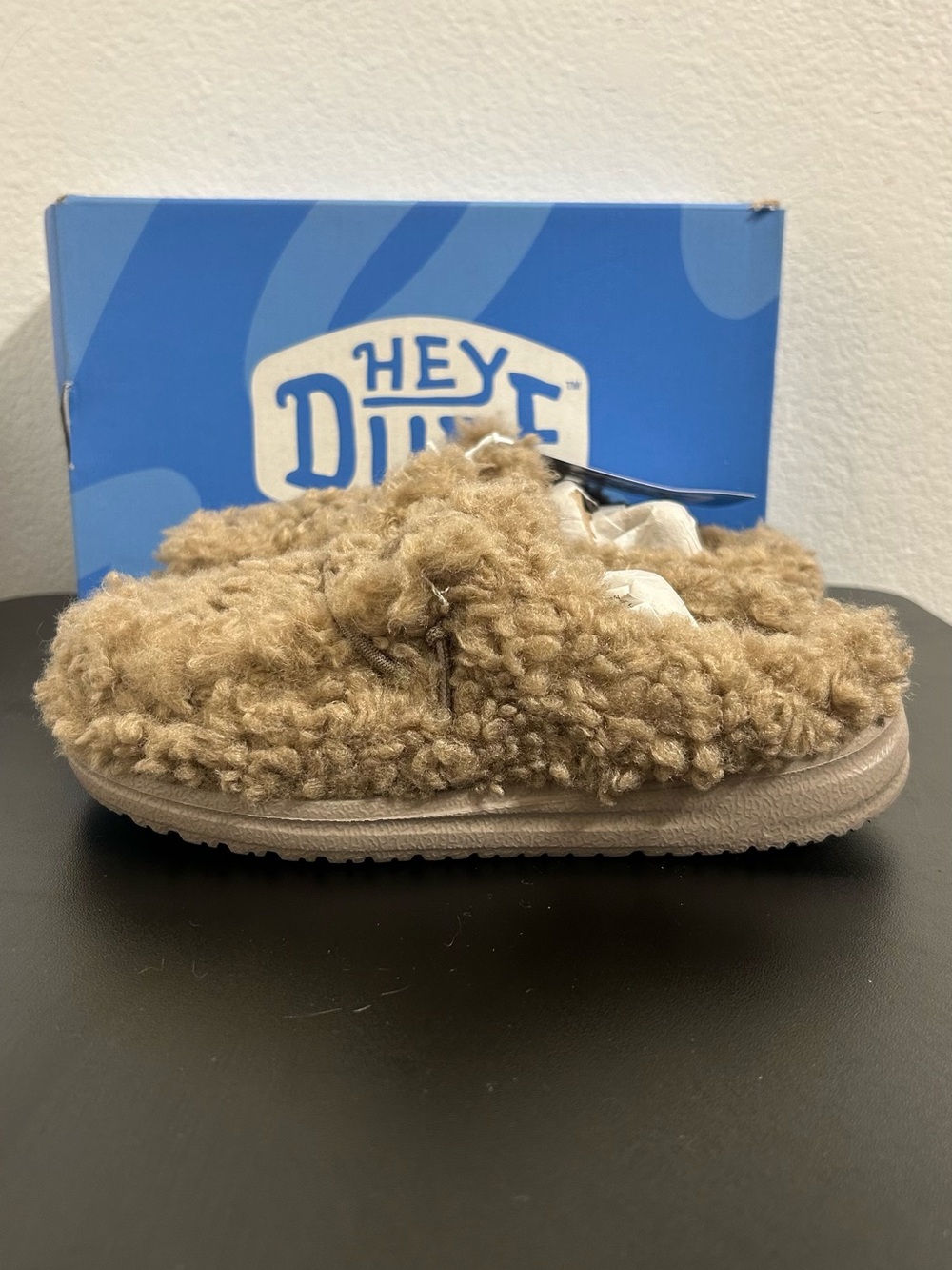 Hey Dude Wendy Slipper Timber Wolf Kids Children’s C12 Casual Slip On Shoe - Picture 5 of 10